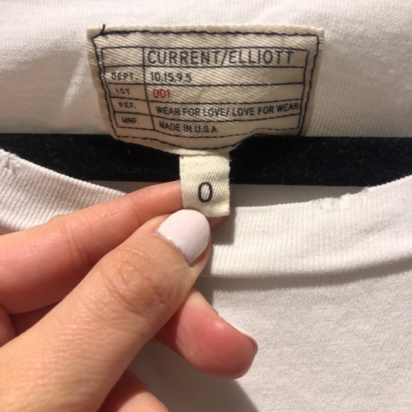 Current Elliot Ruffle Tshirt size 0 (xs) - Picture 5 of 8